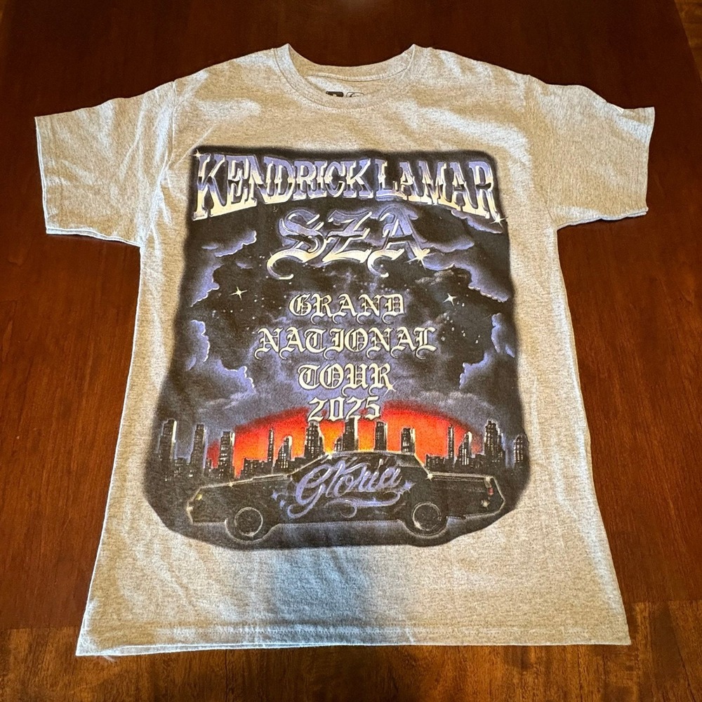 Kendrick Lamar SZA Grand National Tour 2025 Gloria Graphic Shirt Rap Concert Tee